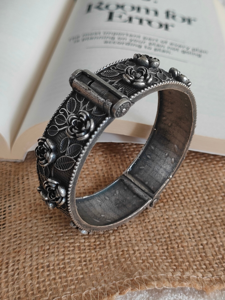 German Silver Oxidised Bangle