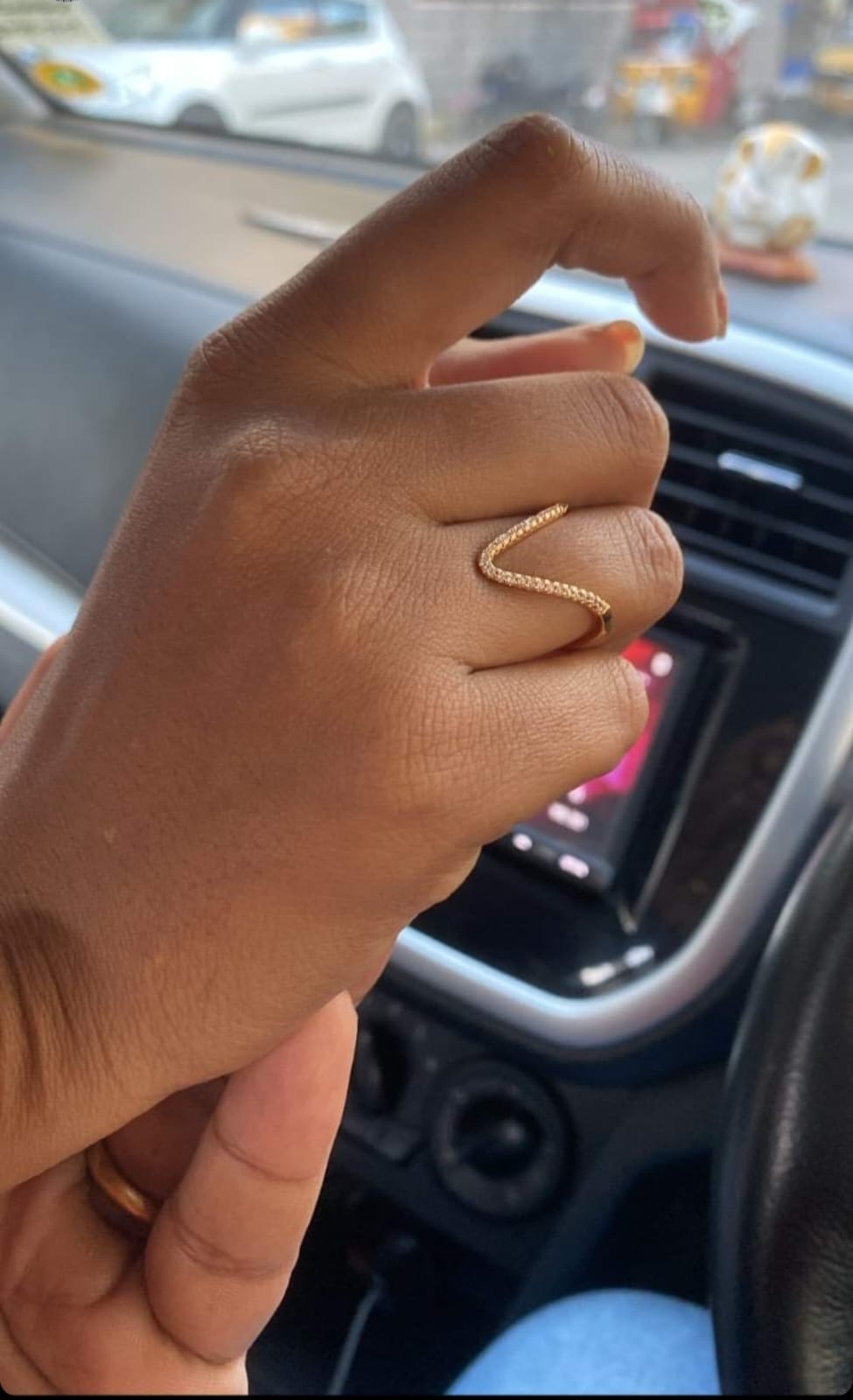 Adjustable Vanki Rose Gold Diamond Ring