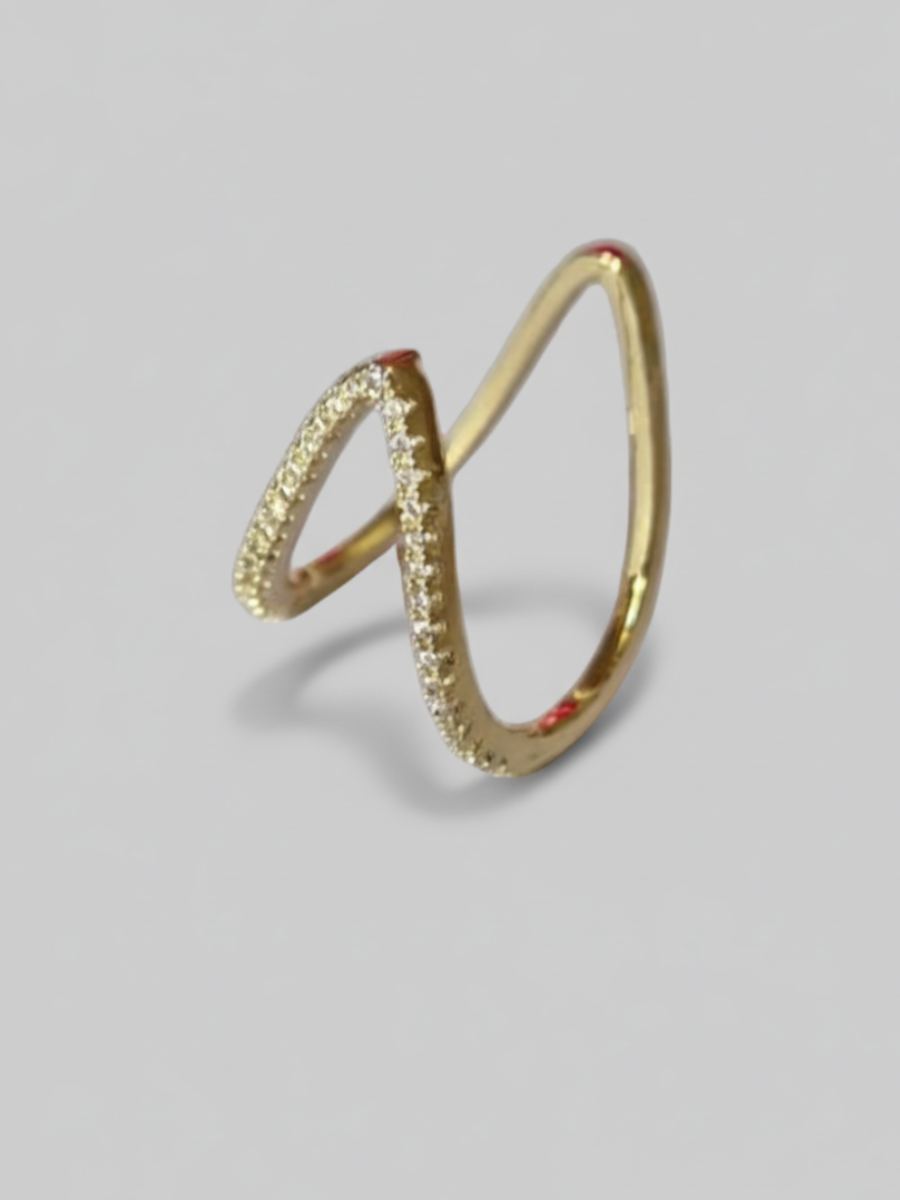 Buy Adjustable Golden Diamond Vanki Ring Online - AllThingsAboutWeding