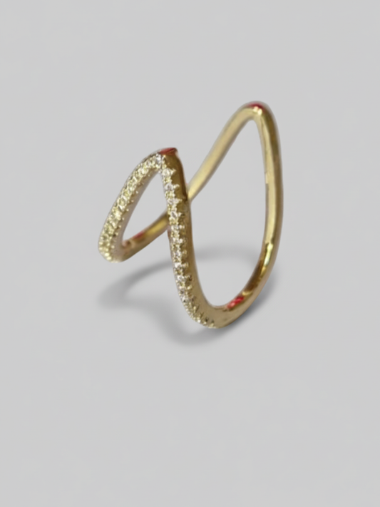 Buy Adjustable Golden Diamond Vanki Ring Online - AllThingsAboutWeding