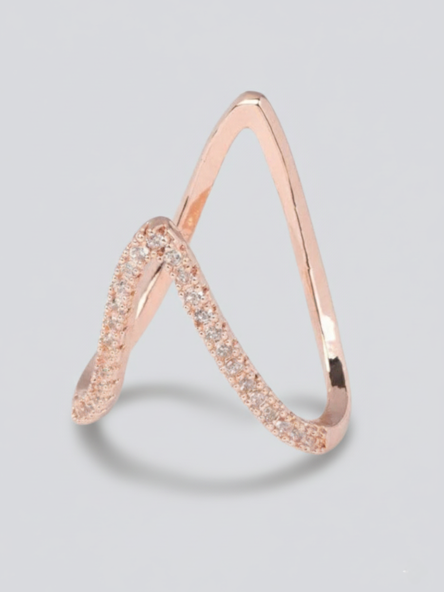 Buy Adjustable Vanki Rose Gold Diamond Ring Online - AllThingsAboutWedding