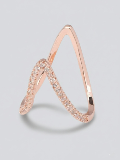 Buy Adjustable Vanki Rose Gold Diamond Ring Online - AllThingsAboutWedding