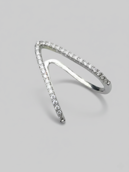 Buy Silver Adjustable Diamond Vanki Ring Online - AllThingsAboutWedding